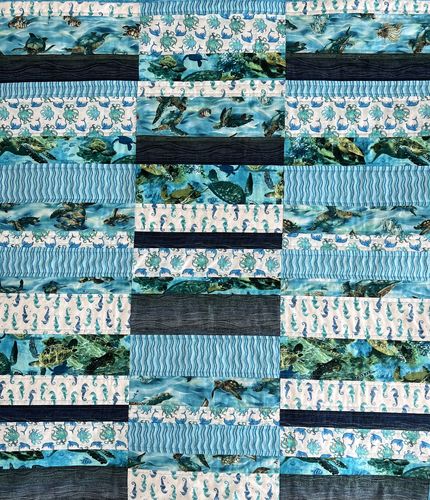 Customer photo review of Scrappy Strips Quilt Pattern | Digital PDF Pattern