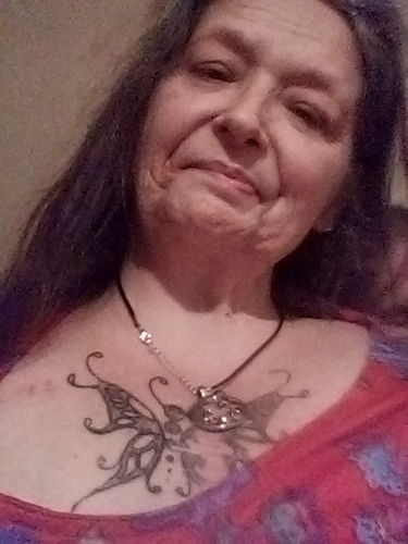 Customer photo review of Moon Goddess with Stars Necklace