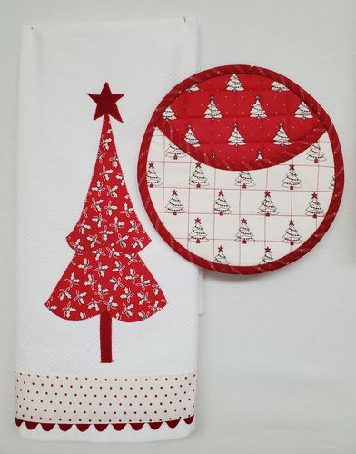 Customer photo review of Quilted Potholder Parade Sewing Pattern with Holiday Version | Digital PDF