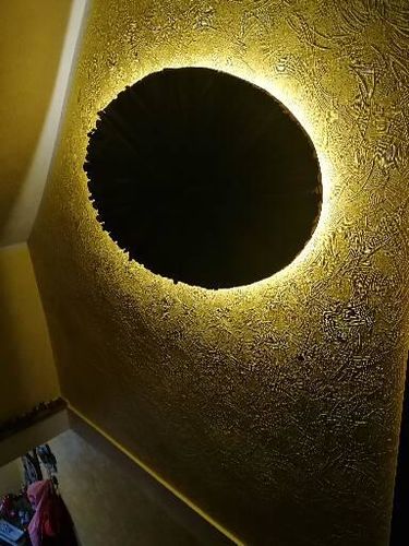 Customer photo review of Wandlampe Holz LUNAR
