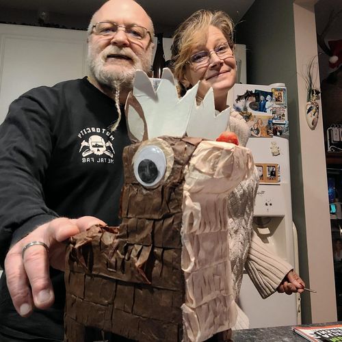 Customer photo review of Christmas Pre-order: Reindeer Piñatagram