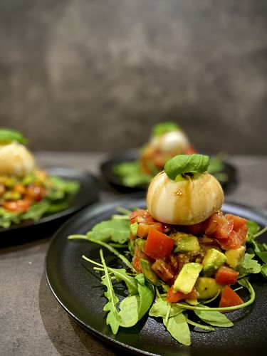 Customer photo review of The Taste Menüteller Ø 26 cm - Premium Black - (2er-Set)