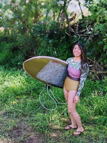 Customer photo review of Firewire Twice Baked TT 5'5 V35.2 Tequila Sunrise Olive FUTURES