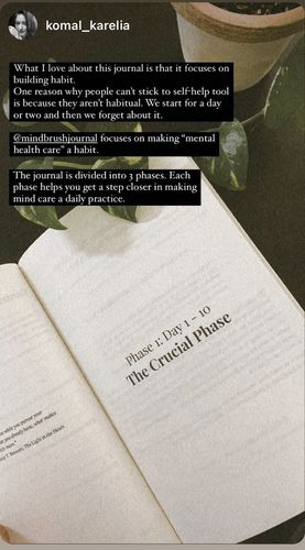 Customer photo review of MindBrush Journal