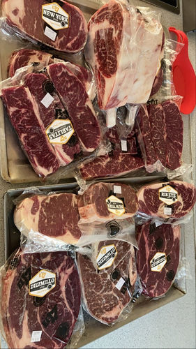 Reseña con foto de un cliente sobre Kit Carne Asada