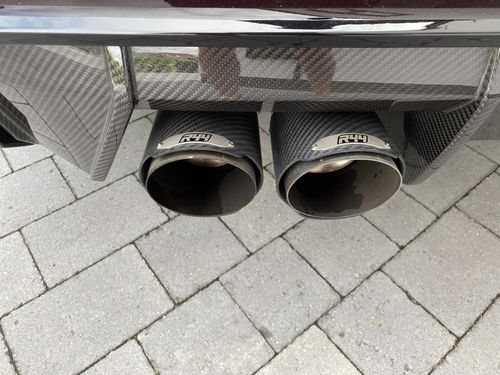 Customer photo review of R44 BMW M3/M4 Race Exhaust Cat-Back System In Titanium - Carbon tips (G80/G82/G83)