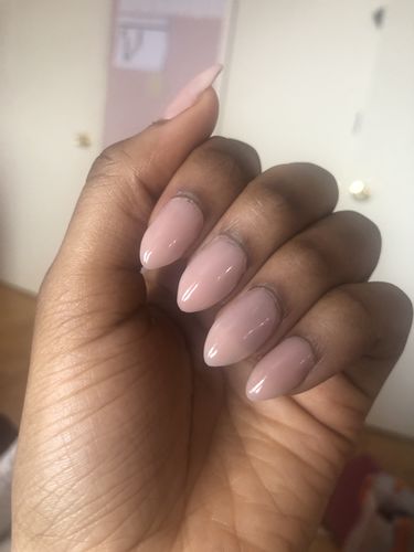 Customer photo review of Nude Poly Nail Extension Gel 50ML