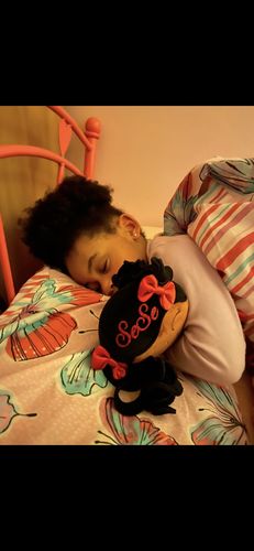 Customer photo review of NEW - Personalized Ballerina Leyadoll with Gift Bag - 2 Skin Tones Curly Hair Ballet Girl