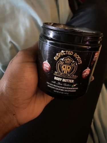 Customer photo review of Respected Roots Body Butter (Original Scent 8oz)