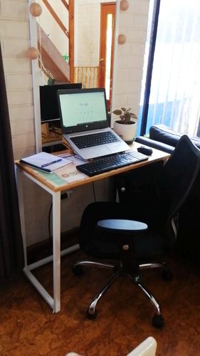 Customer photo review of Escritorio pequeño MIMA 80 x 40 Blanco