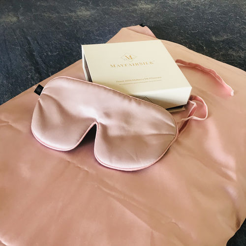 Customer photo review of Precious Pink Silk Sleep Gift Set
