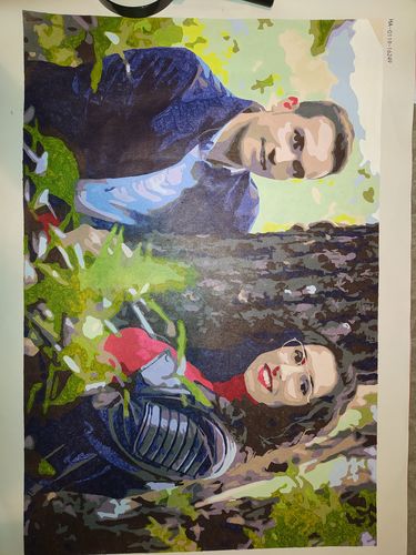 Customer photo review of Pintar por numeros personalizado