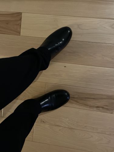 Customer photo review of In & Out Slip Ons . Black