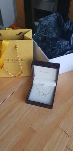 Customer photo review of Blacksmith 01 | Solid 9ct Gold Interlocking Circles Necklace