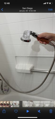 Customer photo review of The Best Eco-Friendly Shower Head