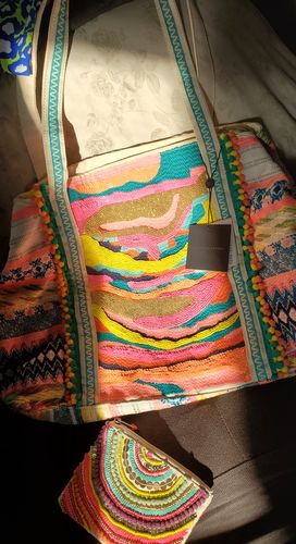 Customer photo review of The Perfect Embellished Mini Purse in Rad Rainbow