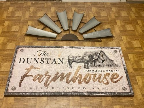 Customer photo review of Rustic Farmhouse Sign