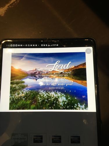 Customer photo review of Custom Christian Canvas Art