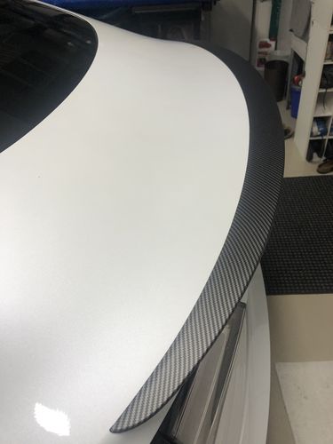 Customer photo review of Carbon Fiber Performance Spoiler for Tesla Model 3