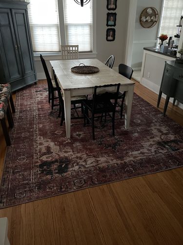 Customer photo review of Distressed Vintage Cezanne Terracotta Area Rug