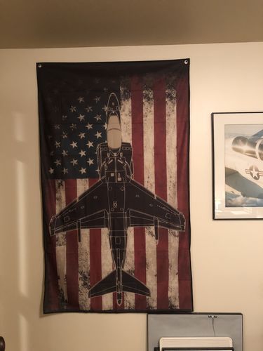 Customer photo review of AV-8B Harrier Wall Flag