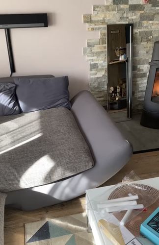 Customer photo review of Gris anthracite - Housses Extensibles de Fauteuil et Canapé - La Maison des Housses