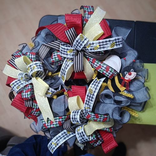 Customer photo review of Blk-Wht Ginham/Bees/Wht Edg, 1.5"X10Y 45105-09-21