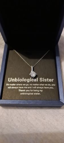 Customer photo review of UNBIOLOGICAL SISTER ANCHOR NECKLACE ★ SOUL SISTER ★ SORORITY SISTER ★ SISTER IN LAW NECKLACE