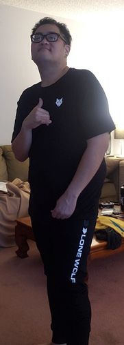 Customer photo review of Black Base T-shirt