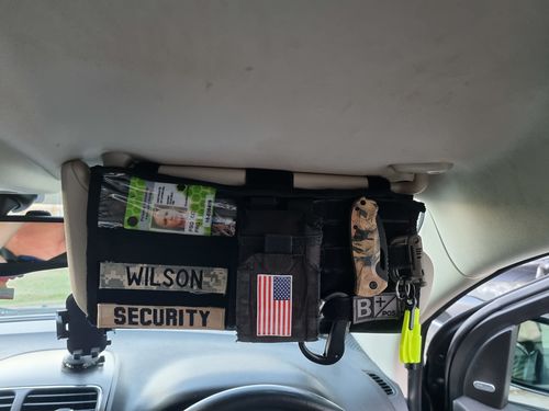Customer photo review of Tactical MOLLE EDC Visor Panel v2
