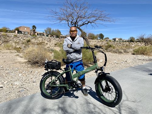 Customer photo review of VTUVIA SK20 20 Inch Folding Fat Tire Electric Bike, 750W Motor, 48V 13AH Removable Battery-All Colors In Stock