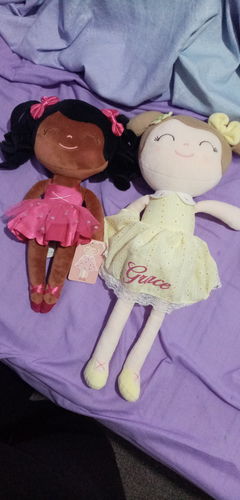 Customer photo review of NEW - Personalized Ballerina Leyadoll with Gift Bag - 2 Skin Tones Curly Hair Ballet Girl