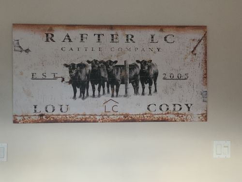 Customer photo review of Cattle Ranch Sign