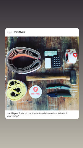 Customer photo review of 2 X 42 Inch Flexible Ceramic Sanding Belts, 6 Pack