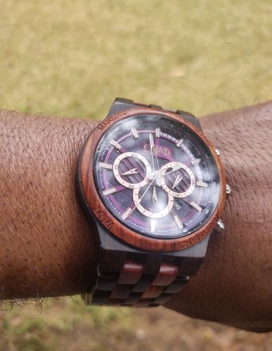 Customer photo review of Omega Psi Phi Redwood Watch