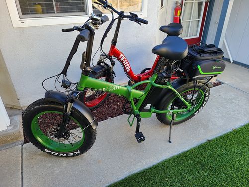 Customer photo review of VTUVIA SK20 20 Inch Folding Fat Tire Electric Bike, 750W Motor, 48V 13AH Removable Battery
