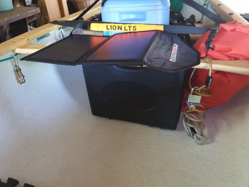 Customer photo review of 20 Watt Portable Foldable Solar Blanket Dugite Dual USB Charger Panel with Power IQ