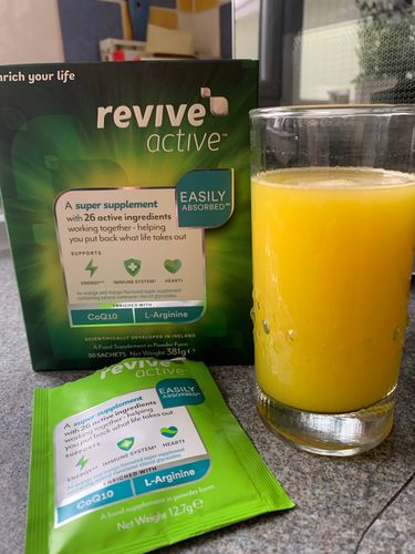 Customer photo review of Revive Active - Orange & Mango Flavour