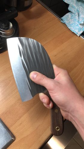 Customer photo review of Handgeschmiedetes Kochmesser - Serbian Style Ergonomic