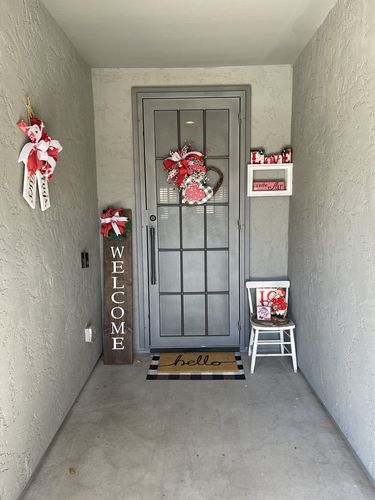 Customer photo review of Red Stn/Blk-Wht Dash Edge Hearts, 1.5"X50Y 811-09-102