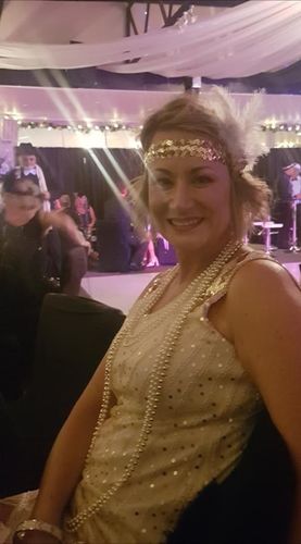 Tracey E. review of 1920s Cream & Gold Beaded Lola Gatsby Dress image 1 out of 1