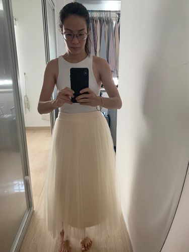 Customer photo review of Kate Pleated Skirt