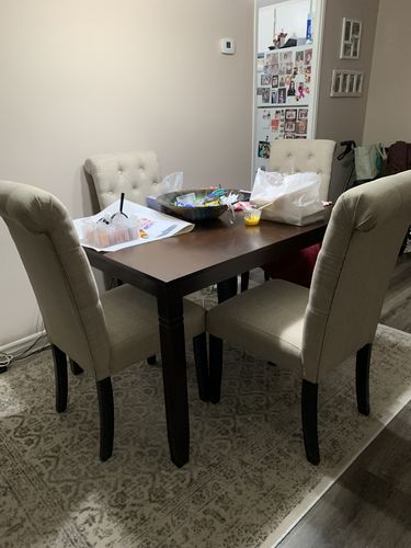 Customer photo review of Tinga Dining Chairs (Set of 2) - Beige Linen