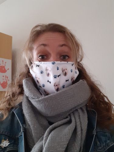 Customer photo review of Masque Personnalisé Animal