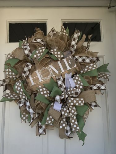 Customer photo review of Home DecoMesh Wreath Kit