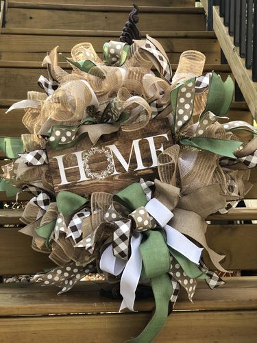 Customer photo review of Home DecoMesh Wreath Kit