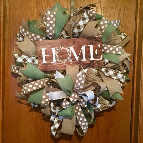 Customer photo review of Home DecoMesh Wreath Kit