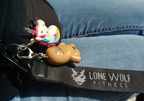 Customer photo review of Lone Wolf Key Chain