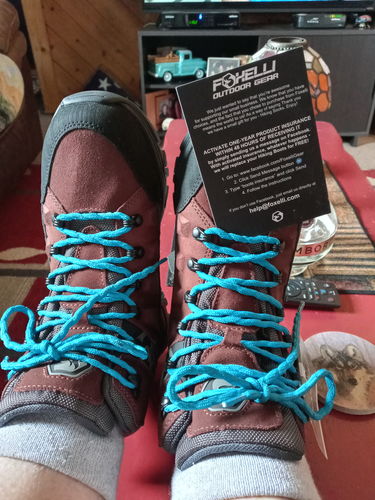 Customer photo review of Women’s Hiking Boots – Brown