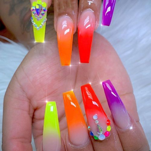 Customer photo review of Temperature Change Poly Nail Gel Kits